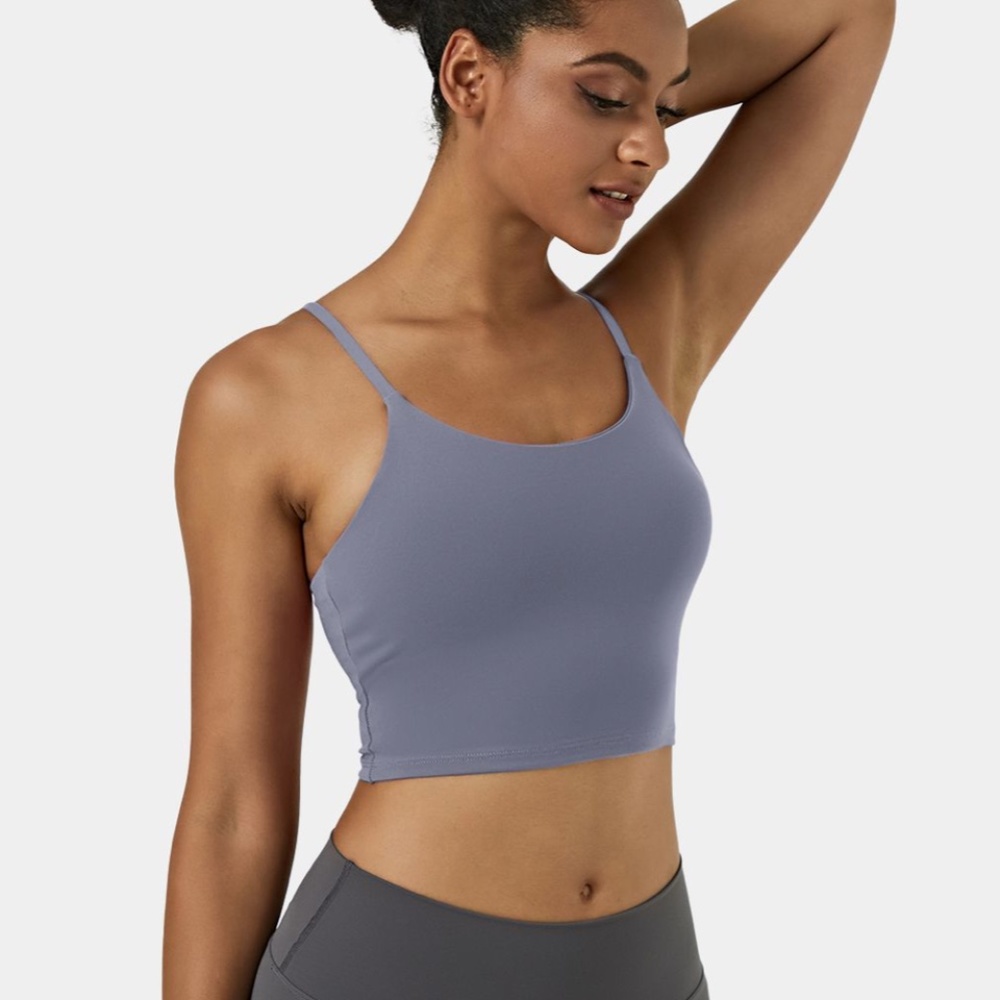 Halara Basic Padded Workout Cropped Tank Top Size… - image 2